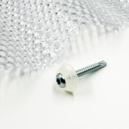 Kinnituskruvid laineplaadile, 5x40mm, läbipaistev, 50 tk