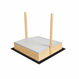 Puidust liivakast HATIS, 120 × 120 cm, halli katusega 10 Puidust liivakast HATIS, 120 × 120 cm, halli katusega 20