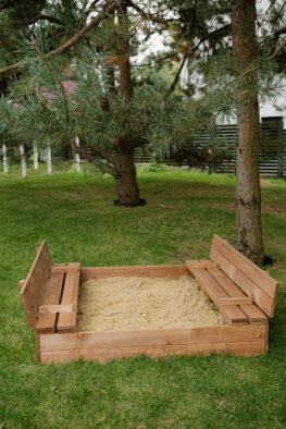 Puidust liivakast HATIS, 120x120 cm ja 250 kg liiva 3 Puidust liivakast HATIS, 120x120 cm ja 250 kg liiva 7