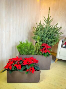 Lillepott veepaagiga, 99 cm, Graniit 19