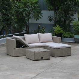 Aiamööbli komplekt BALI, beež 5 Aiamööbli komplekt BALI, beež 17