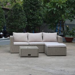 Aiamööbli komplekt BALI, beež 3 Aiamööbli komplekt BALI, beež 15