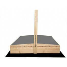 Puidust liivakast HATIS, 120x120 cm, halli katuse ja 250 kg liivaga 3 Puidust liivakast HATIS, 120x120 cm, halli katuse ja 250 kg liivaga 12