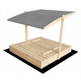 Puidust liivakast HATIS, 120x120 cm, halli katuse ja 250 kg liivaga 4 Puidust liivakast HATIS, 120x120 cm, halli katuse ja 250 kg liivaga 13